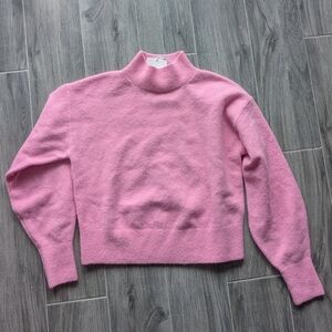 NWT & Other Stories Pink Mock-Neck Knit Sweater